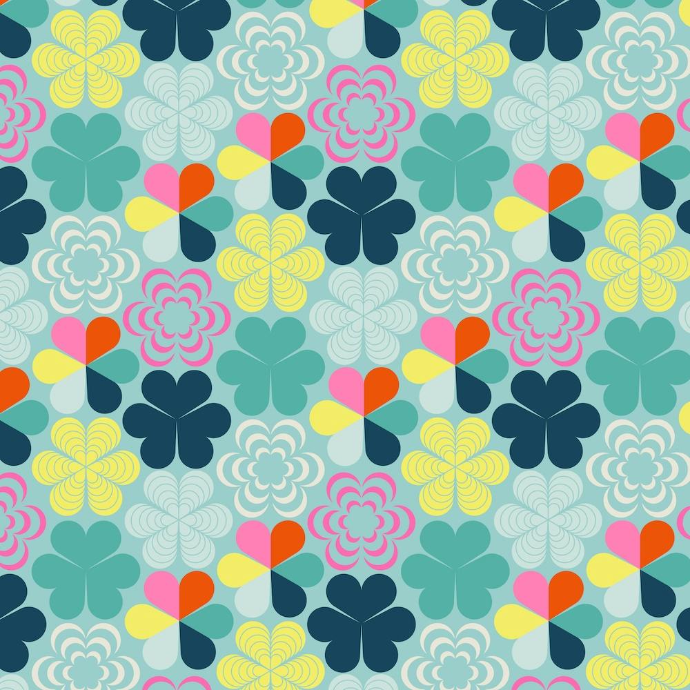 Clovers And Clover Patterns Square