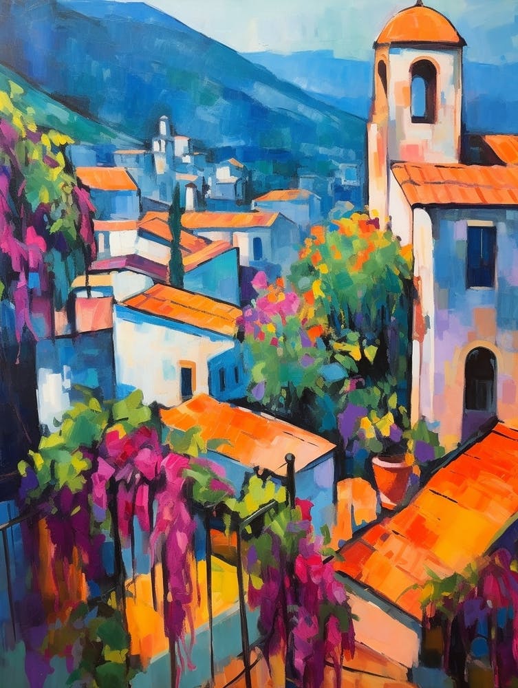 Ravello Italien 3 Fauvistisches Gemälde