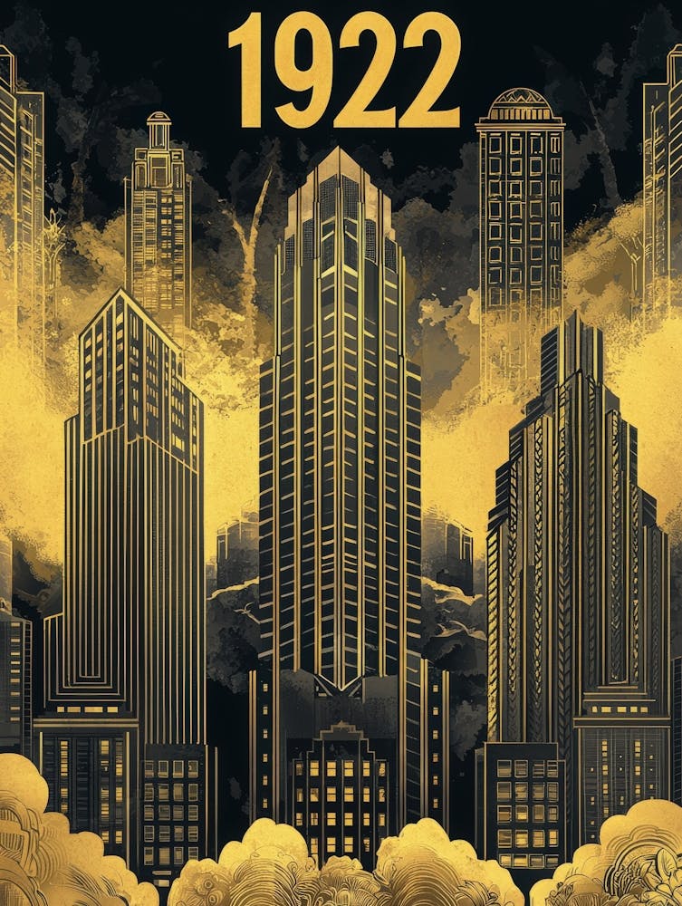 Aihrgdesign A Vintage Poster Showcasing Art Deco Architecture 492866ee 6d8b 4dca A2ba 7418d31721ff 2