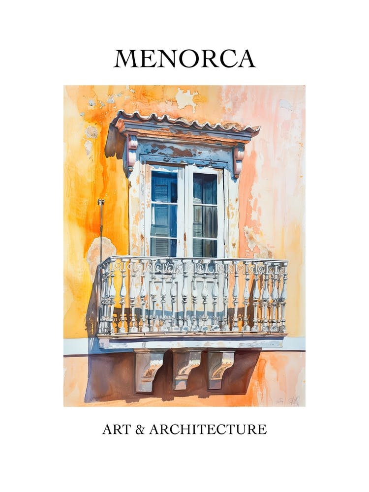 Menorca Travel And Architecture Poster 2