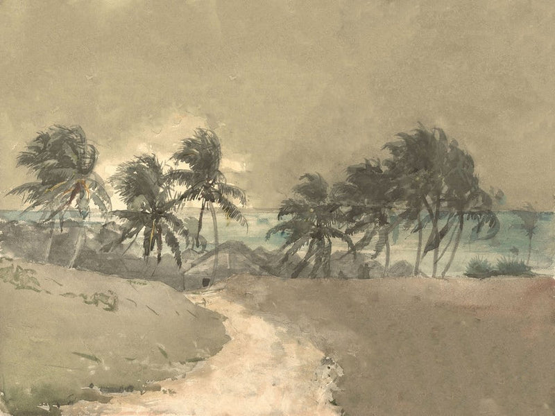 Beach Vintage Painting