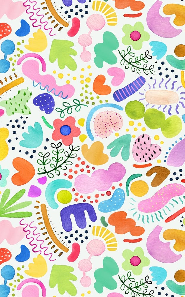 Playful Abstract Colourful Summer