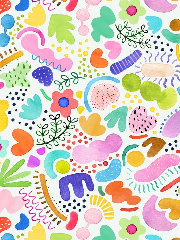 Playful Abstract Colourful Summer