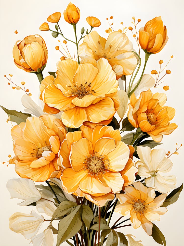 Whirlwind Of Petals Dynamic Floral Expression