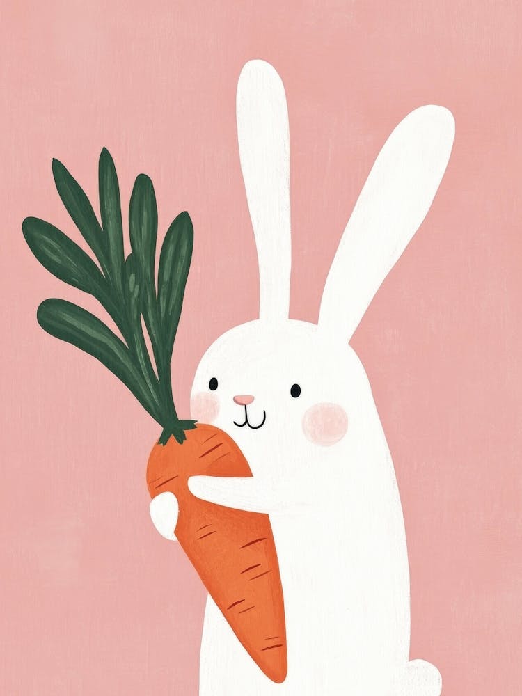 Bunny Holding Carrot