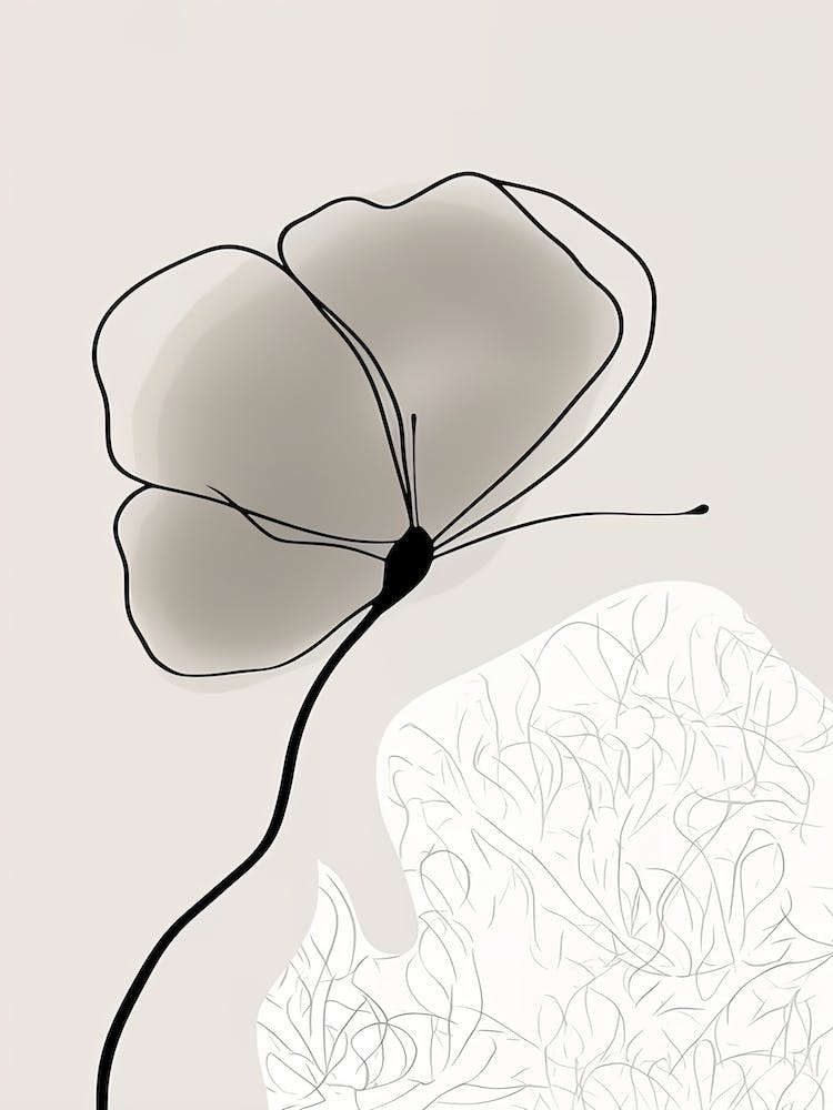 Butterfly Line Art Abstract 2