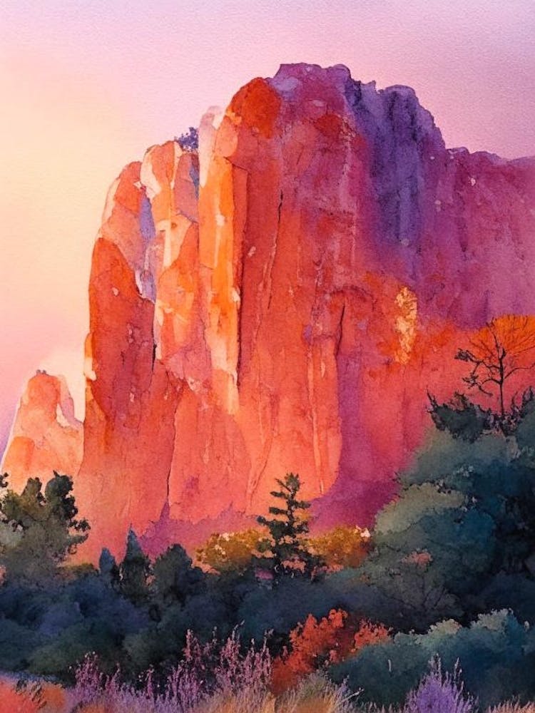 Garden Of The Gods Aquarell