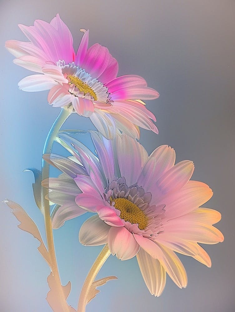 Iridescent Flower Gerbera Daisy 1
