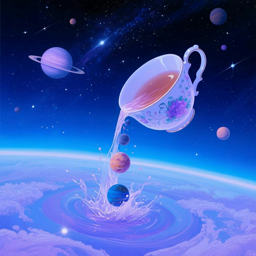 Tea Cup In Space