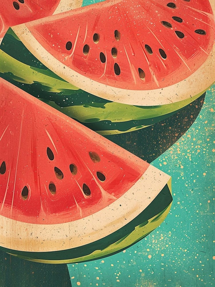 Art Deco Inspired Watermelon