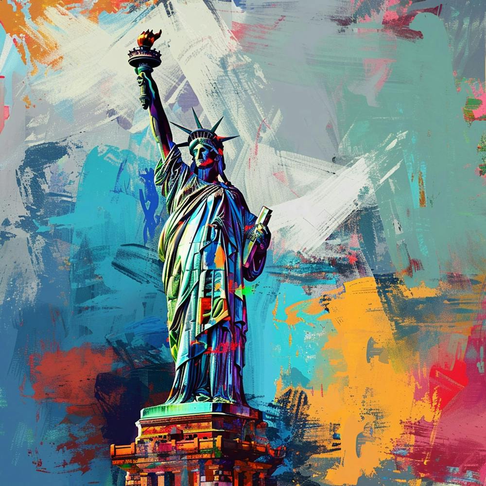 Statue Of Liberty Oil Painting 2