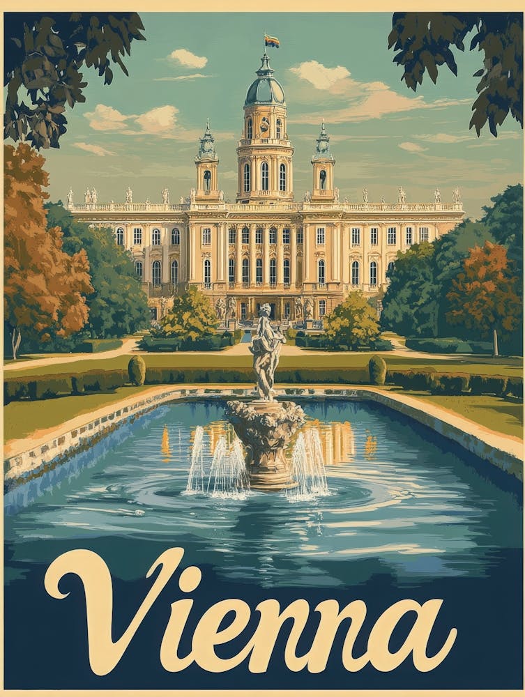 Aihrgdesign A Classic 1960s Travel Poster For Vienna Showcasi 98d95e41 6662 46bd 85c6 43ddedda8dfb 0