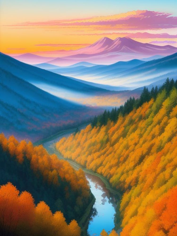 Sunset In The Mountains 2