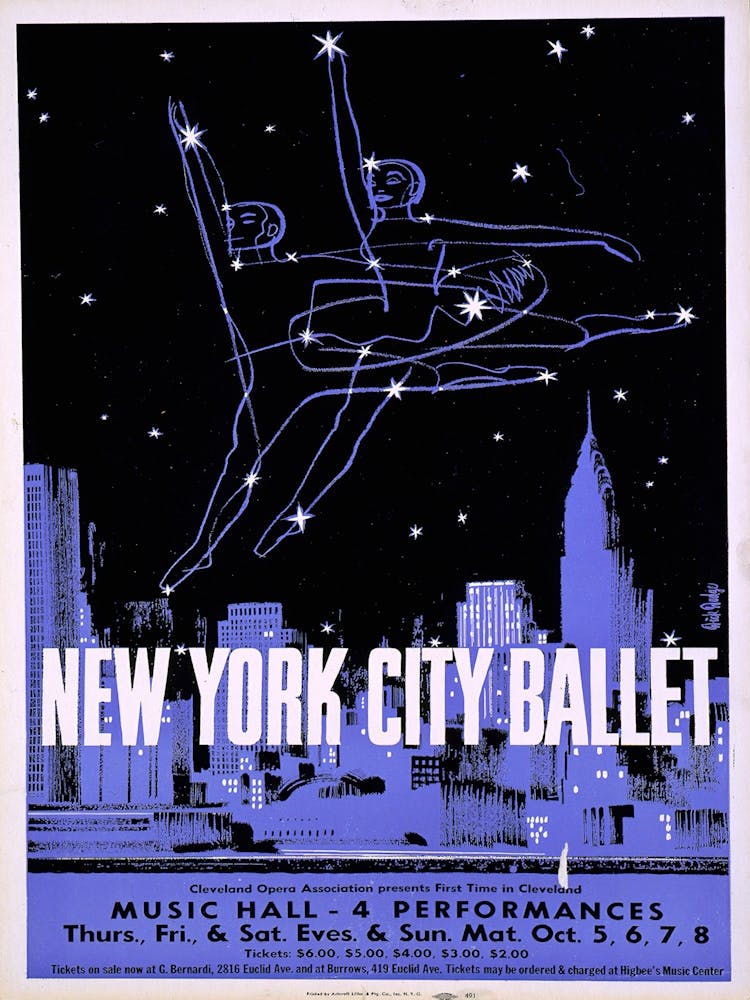New York City Ballet Poster