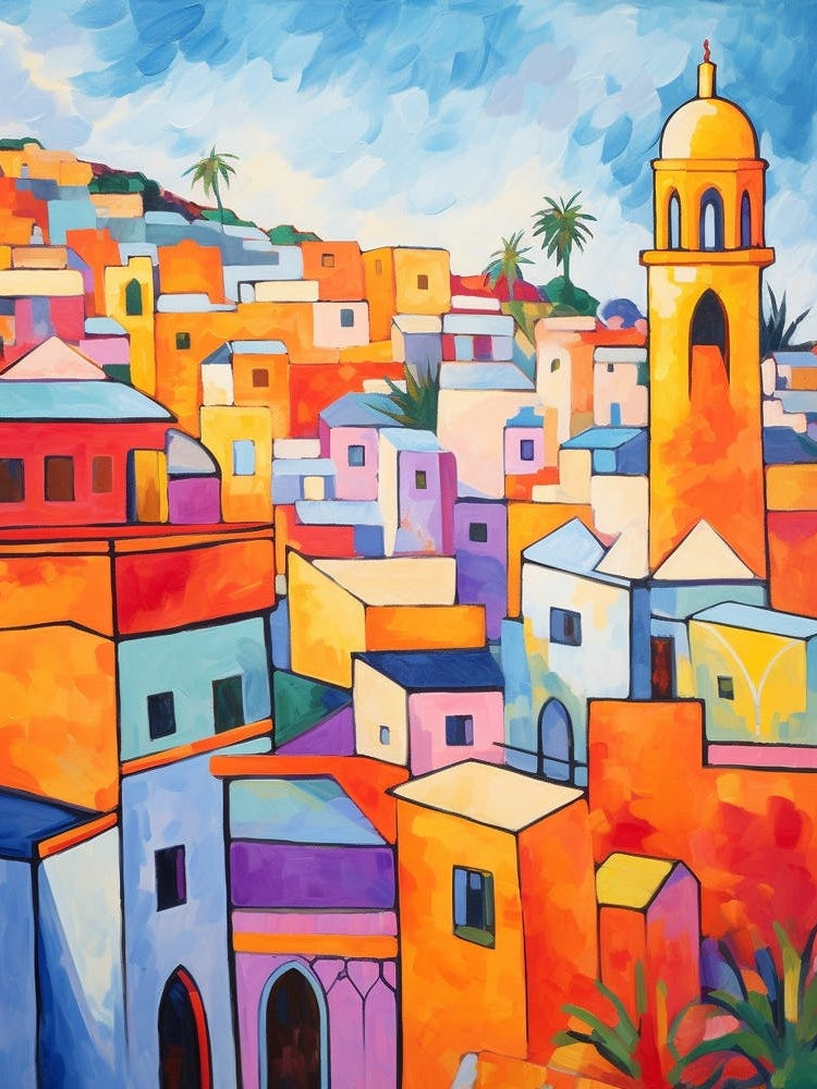 Casablanca Morocco 2 Fauvist Painting