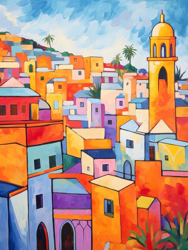 Casablanca Morocco 2 Fauvist Painting