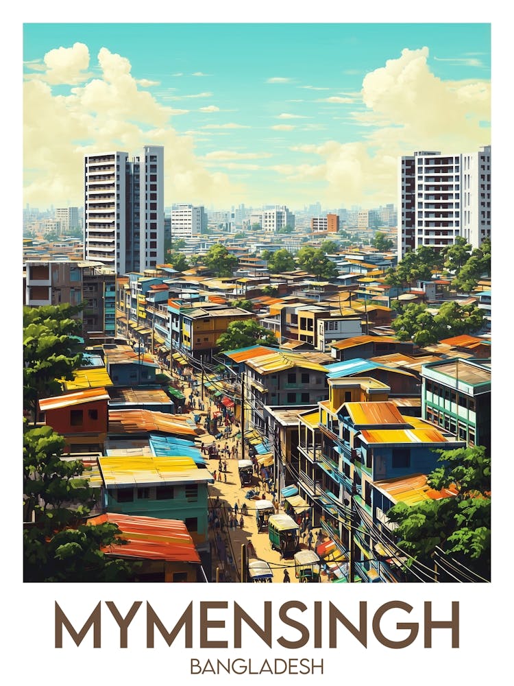 Affiche de voyage Mymensingh
