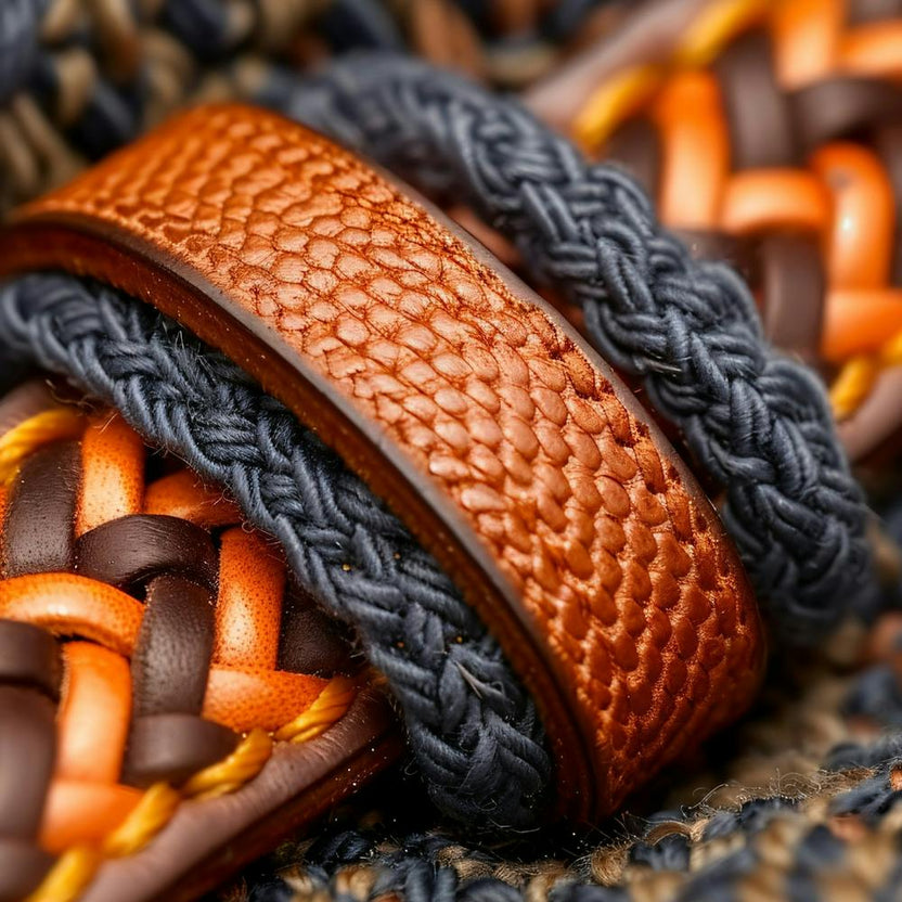 Close Up Of A Leather Bracelet