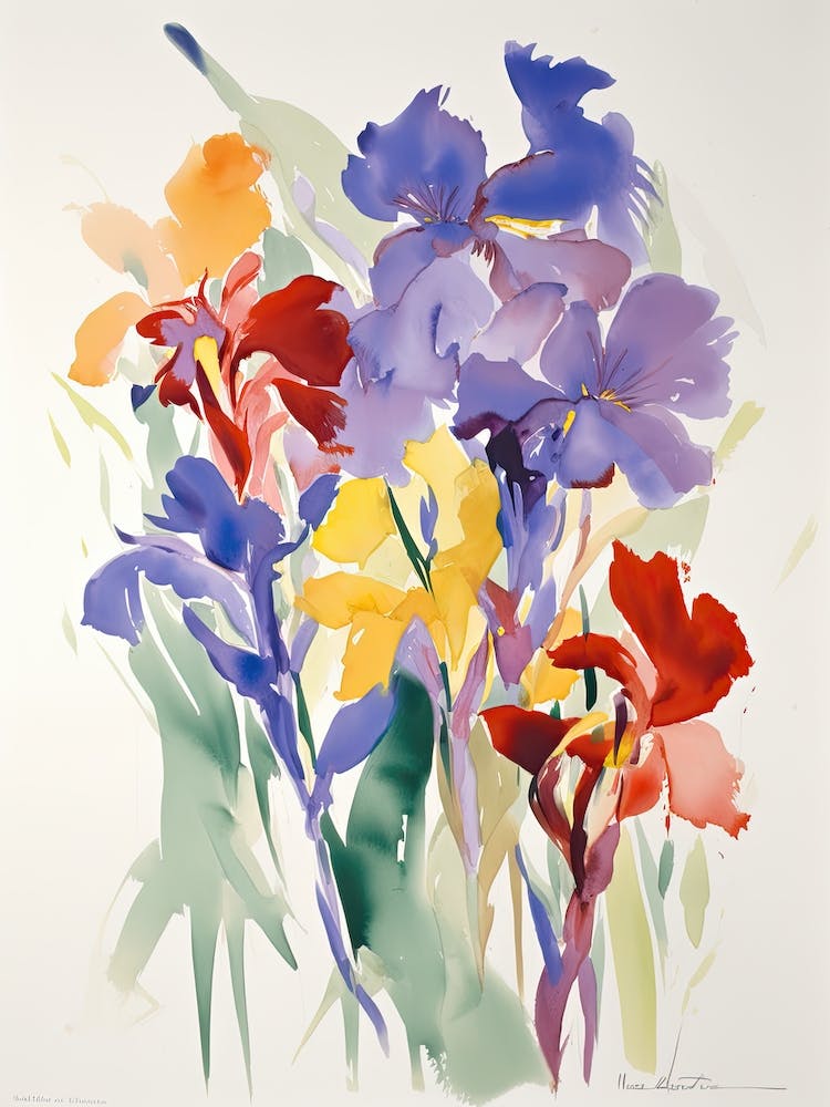 Iris Flower Illustration 1