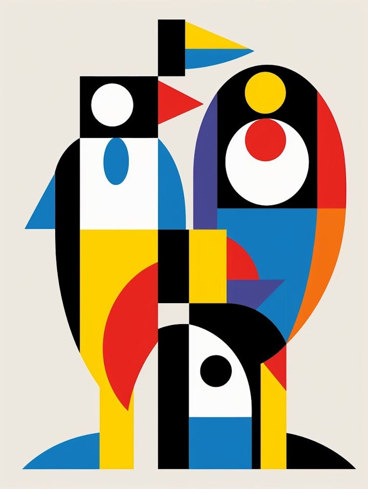 Pingouin Abstrait Minimaliste 4