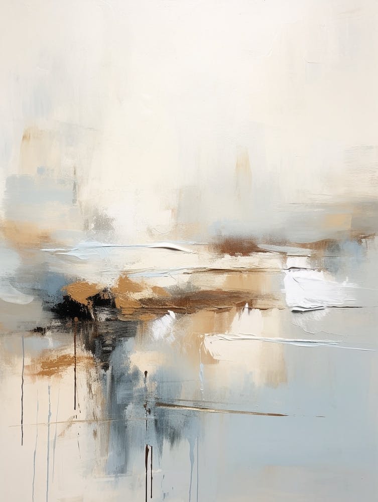 Winter Pastel Abstract Painting 1