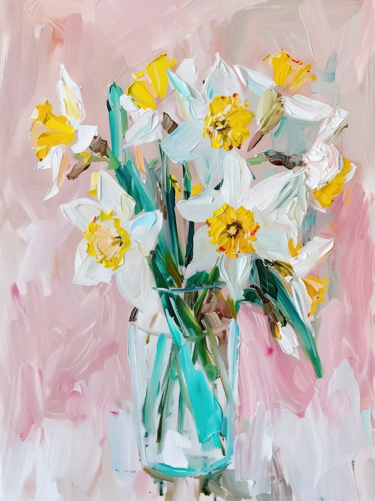 A World Of Flowers Daffodil 2 Painting