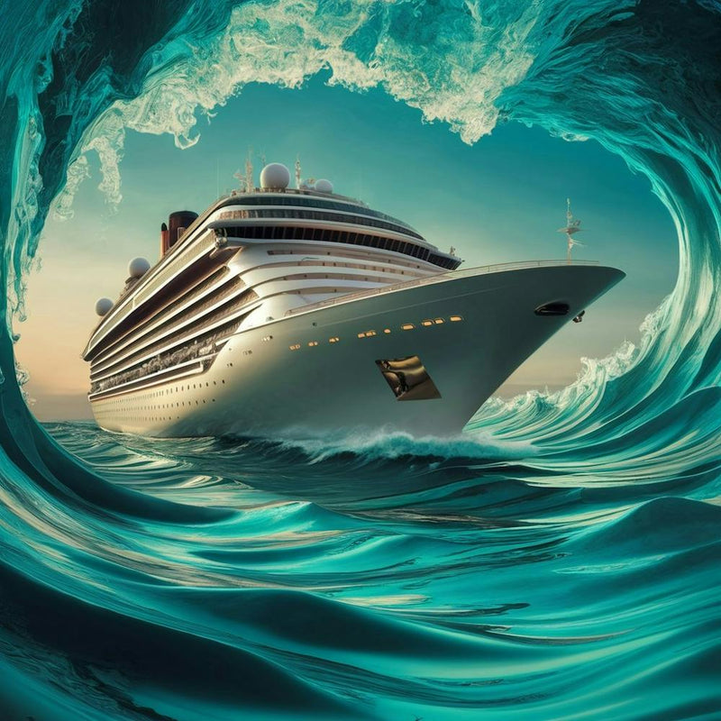 Cruise Ship In The Ocean 3