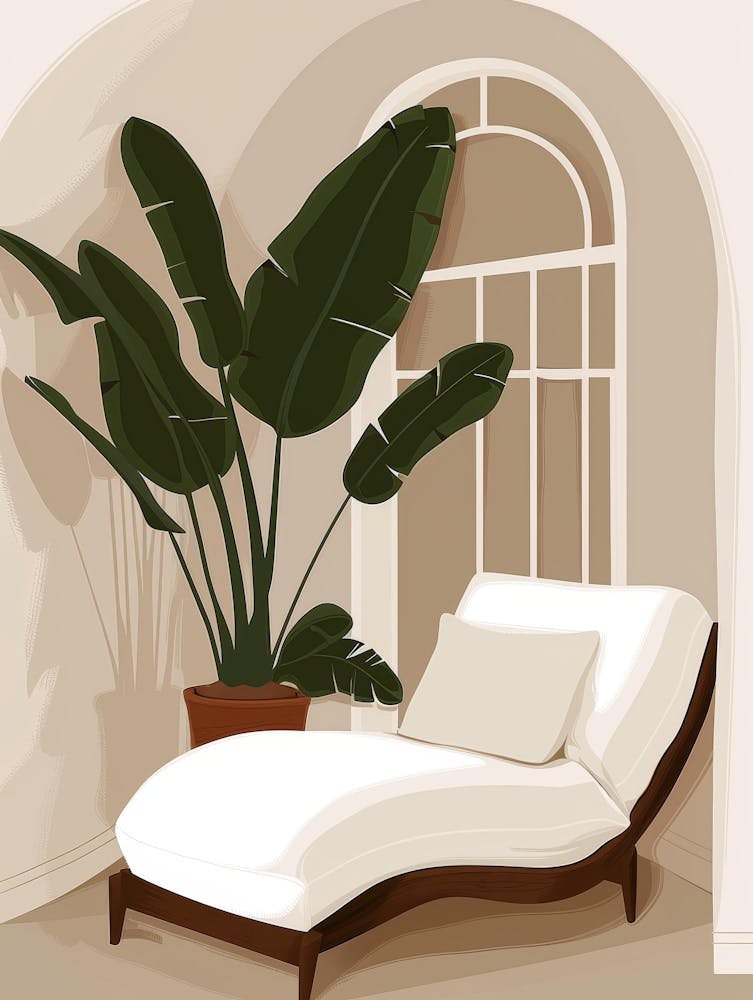 Lounge Chair In Front Of Window