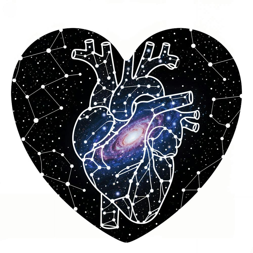 Heart With Constellations