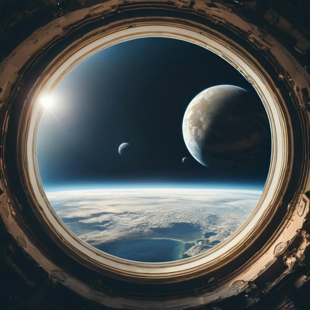 View From Spacecraft Window