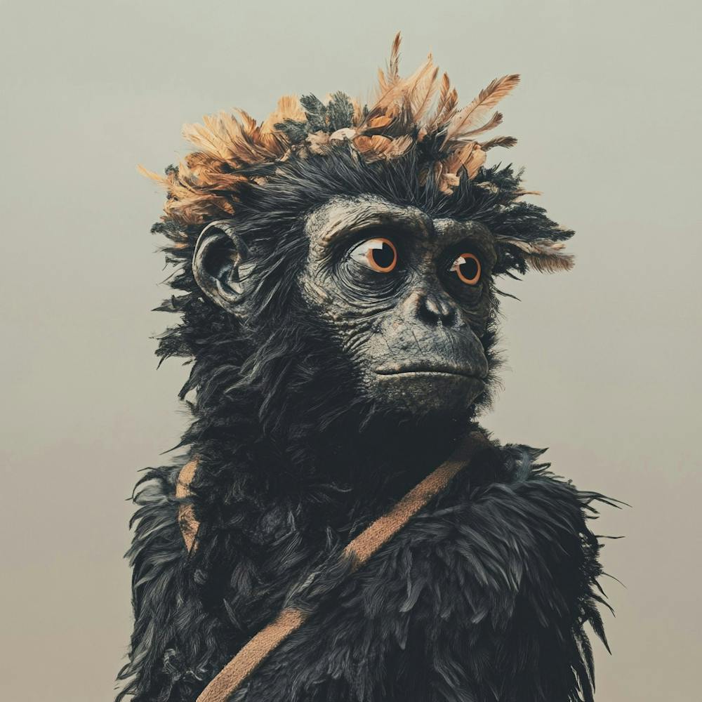 Chimpanzee Portrait 1