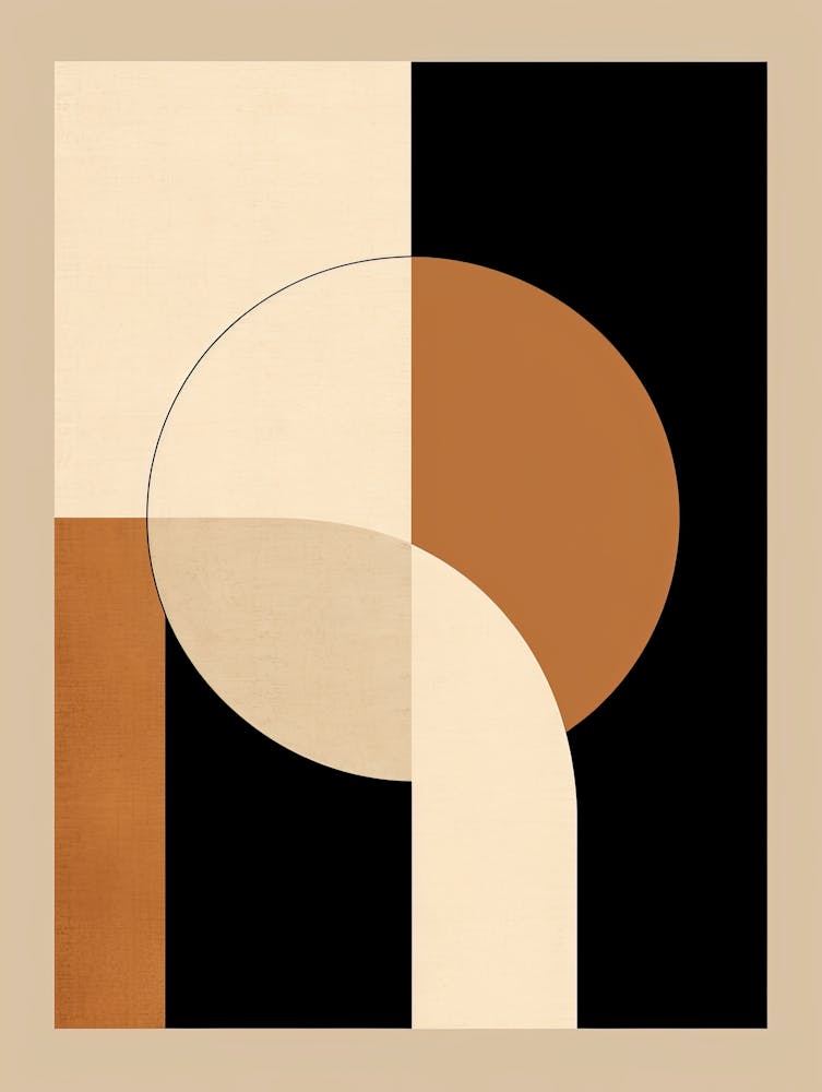 Ivory Hamburg Geometric Serenity