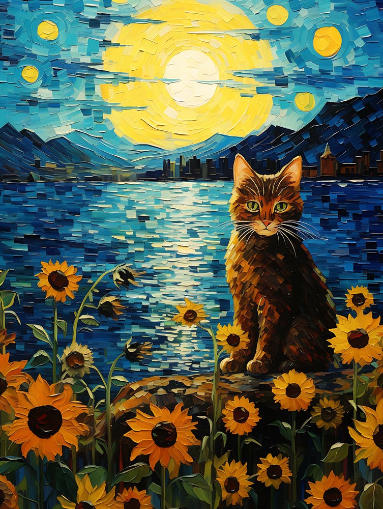 Cat In The Moonlight