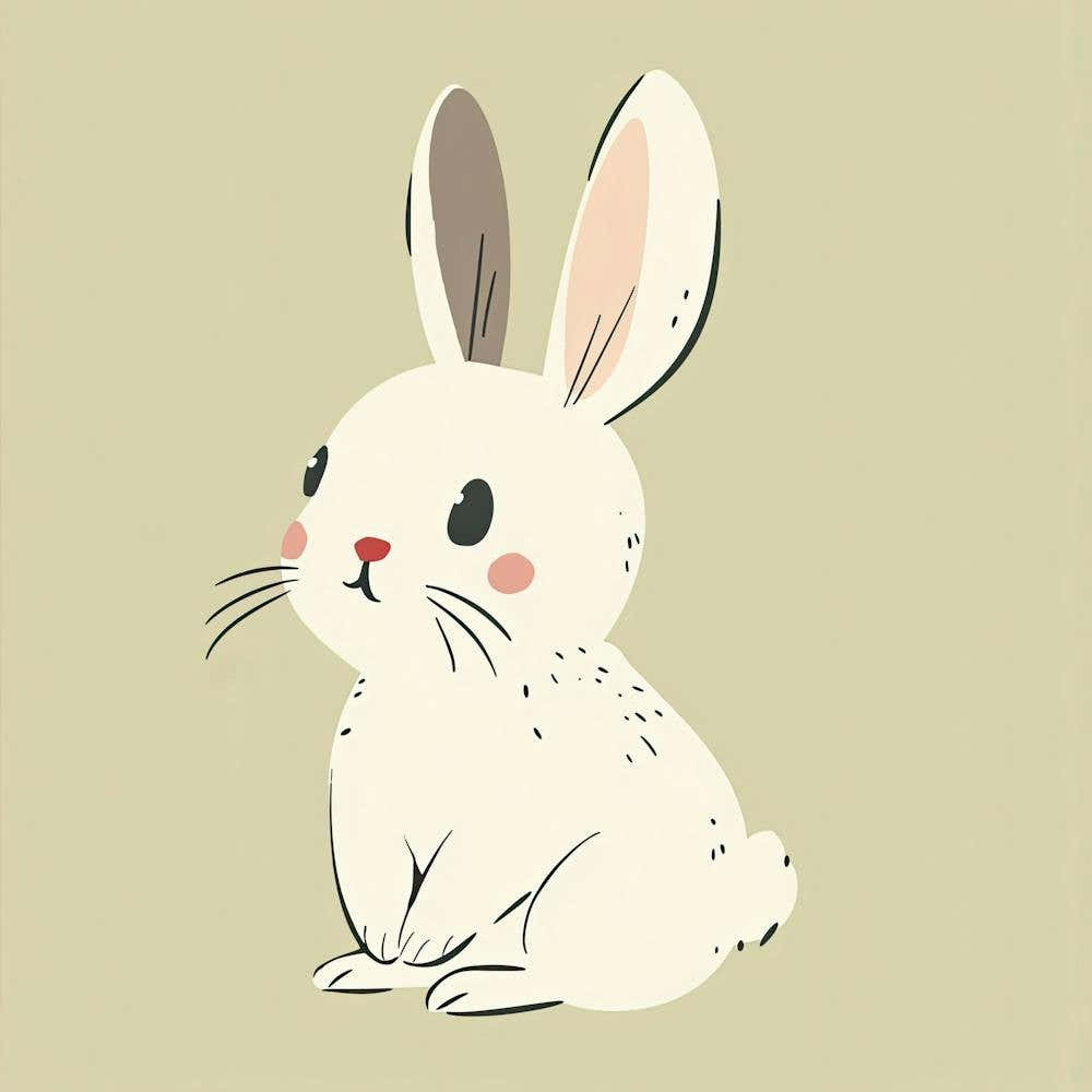 Charming Illustration Rabbit 3
