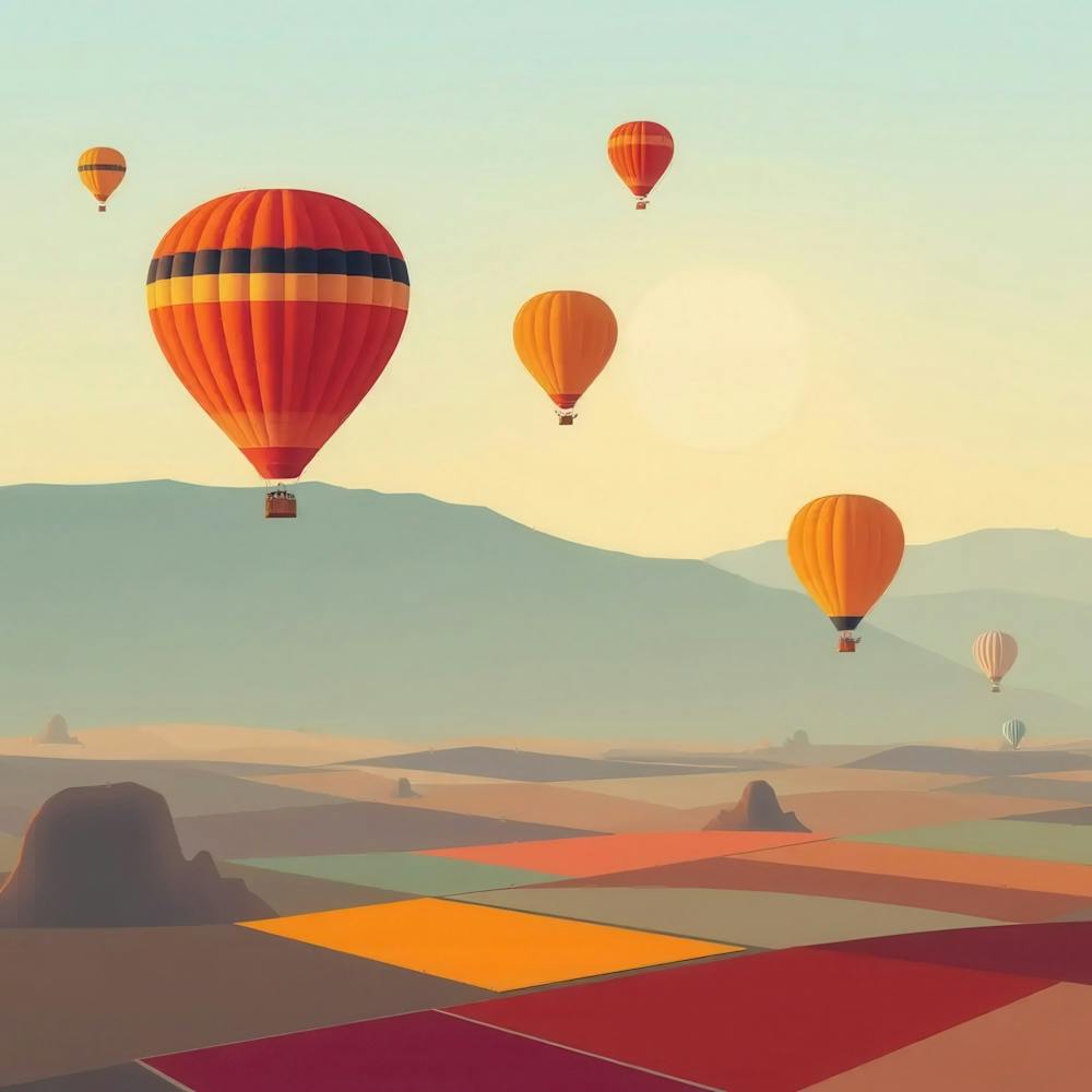 Hot Air Balloons In The Sky 1