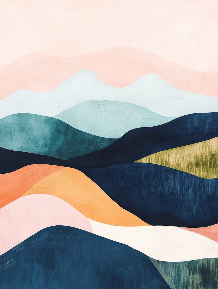 Abstrakte Landschaft Leinwanddruck