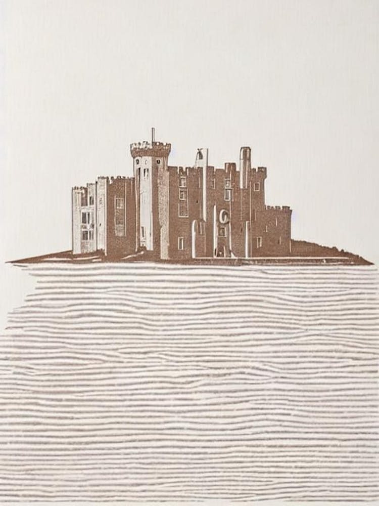 Blarney Castle 3 Ireland Boho Landmark Illustration