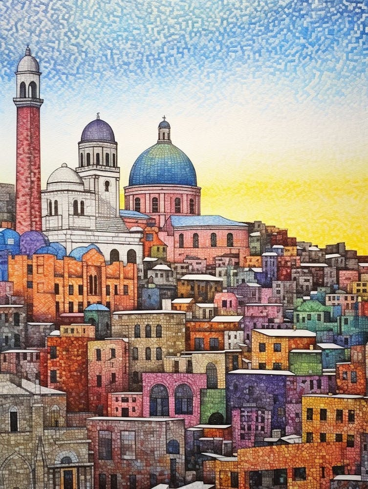 Tacoma Museum District Pointillism 28
