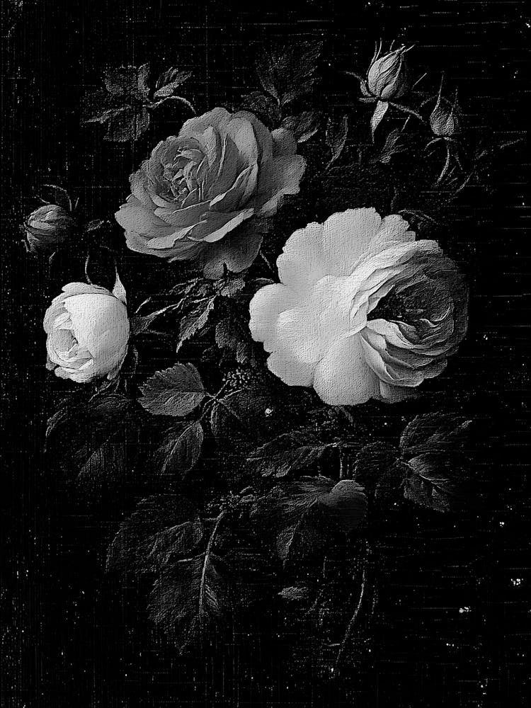 Black And White Roses 13
