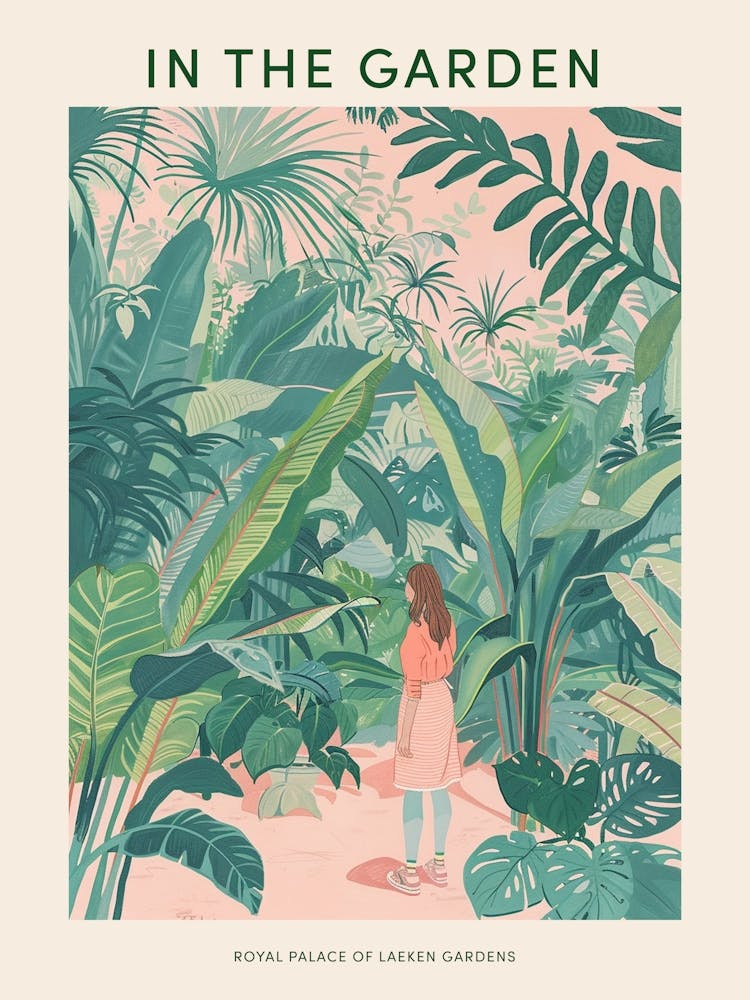 In The Garden Poster Royal Palace Of Laeken Gardens Belgium 1
