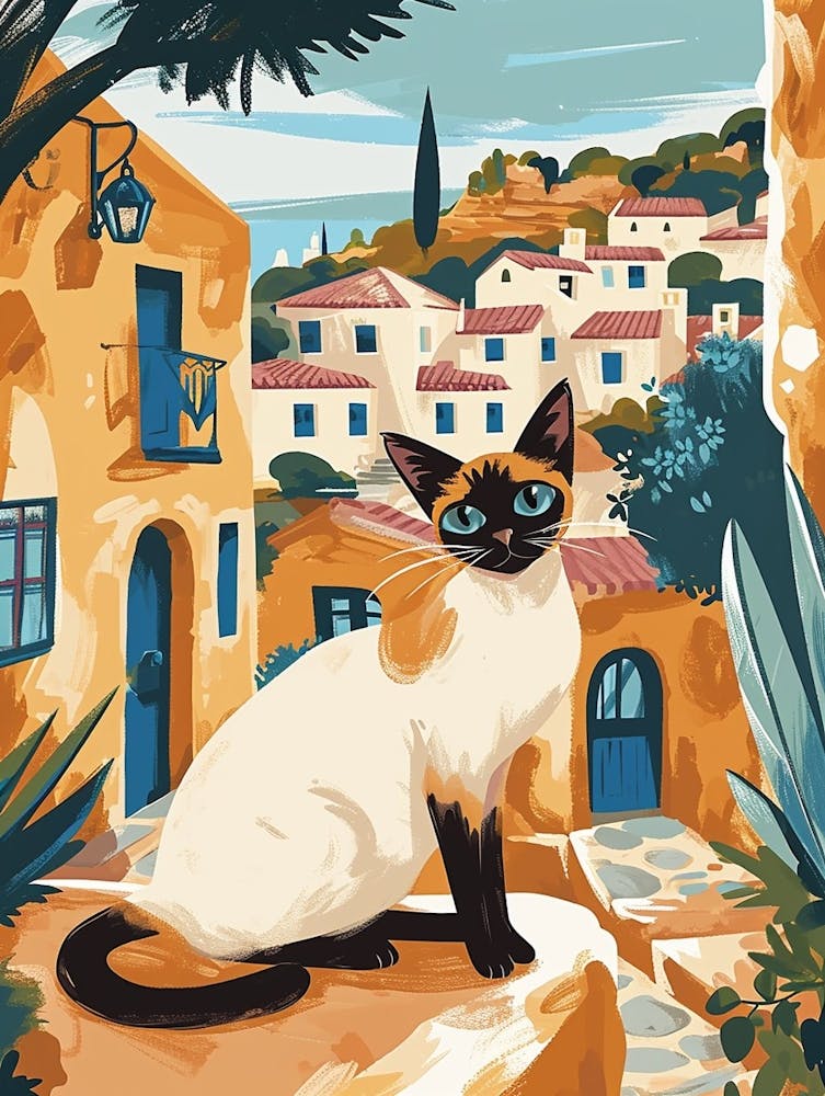 Tonkanese Katze Märchenbuch-Illustration 4