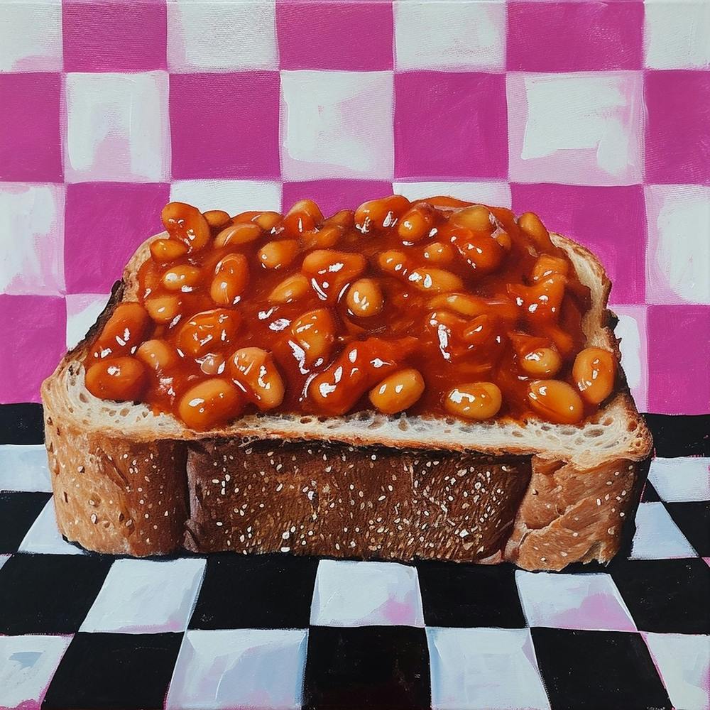 Beans On Toast Pastel Checkerboard 1