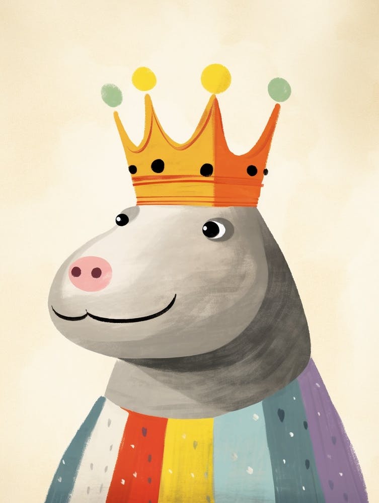 Little Elephant Seal Wearing A Crown