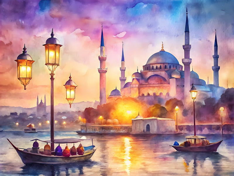Istanbul Turquie Une Scène Vintage 1