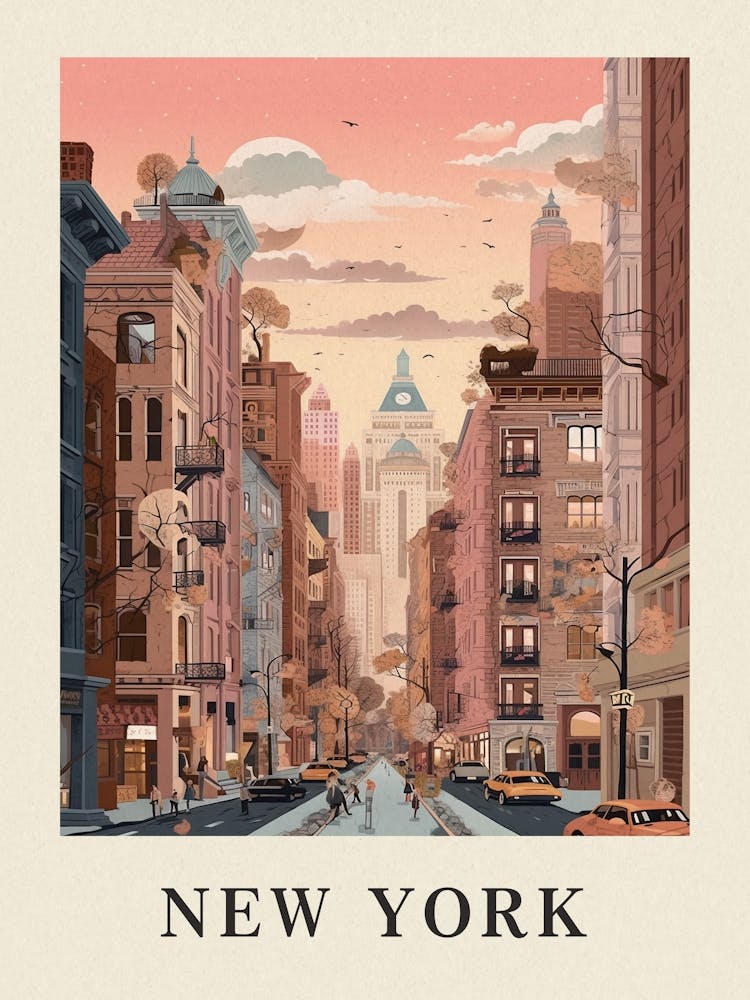 Vintage Travel Poster New York 4