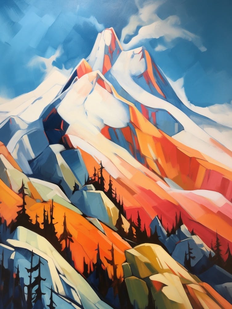 Mount Washington Usa 3 Mountain Painting