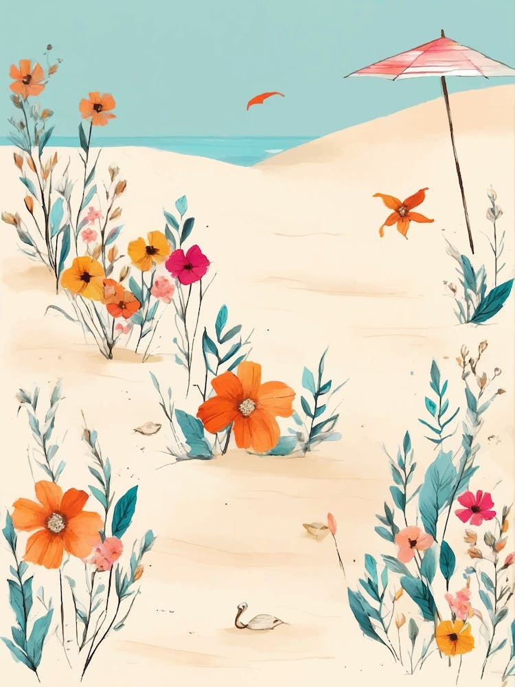 Fleurs Sur La Plage
