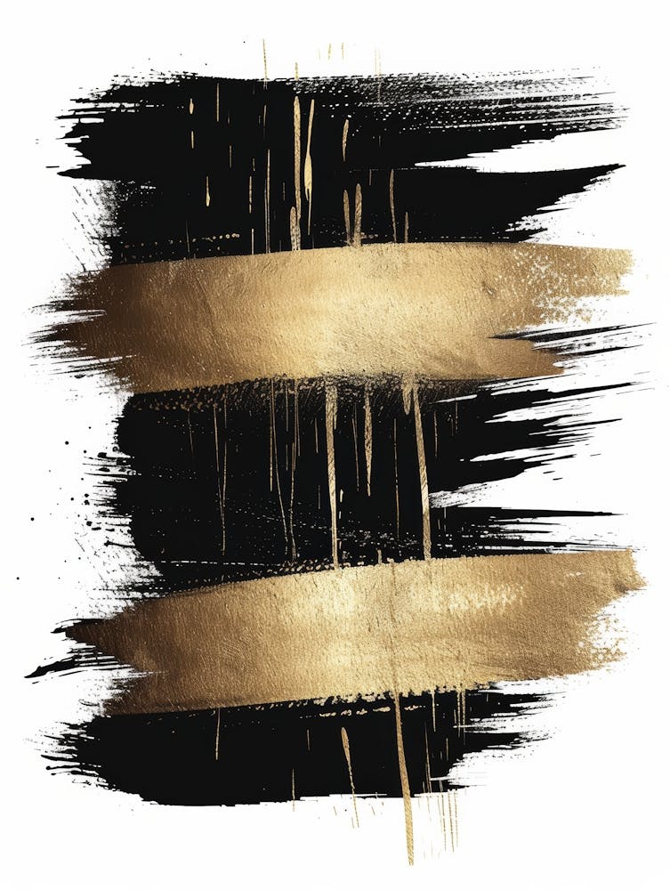 Gold Brush Strokes 7