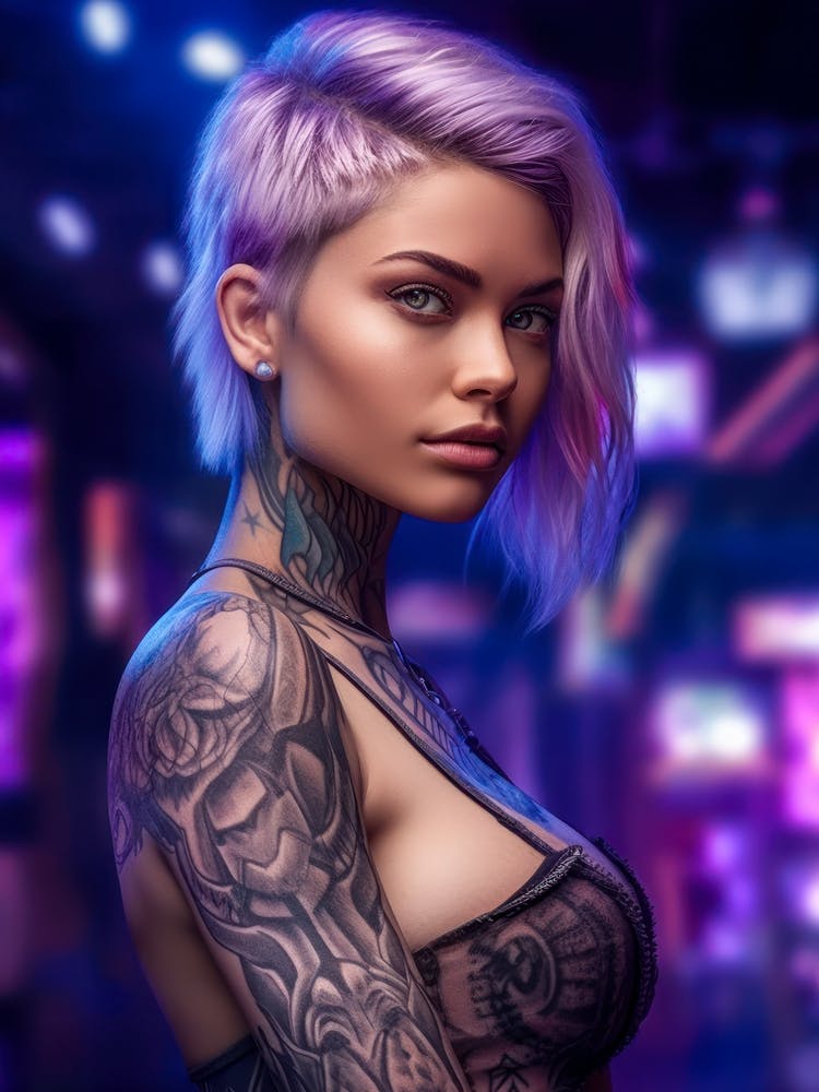 Blonde Cyberpunk Girl