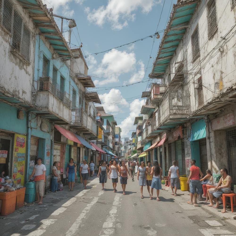 Street Scene In Cuba